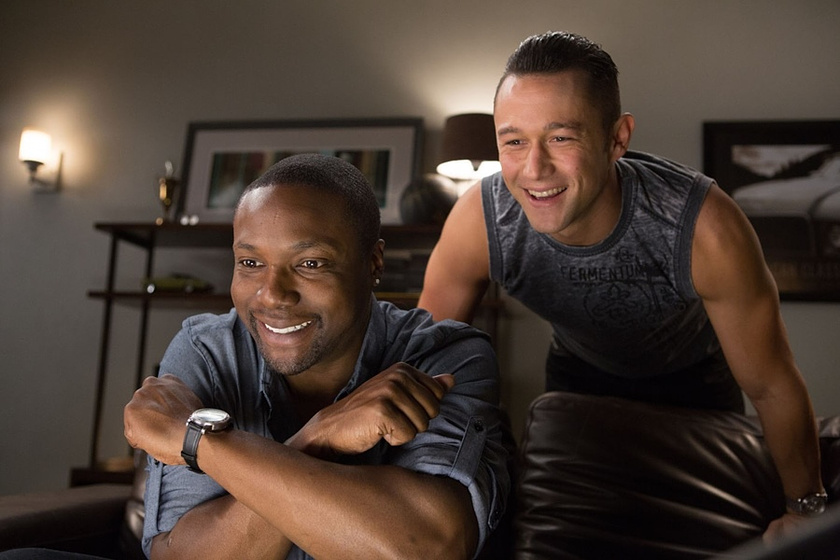 Rob Brown y Joseph Gordon-Levitt en Don Jon