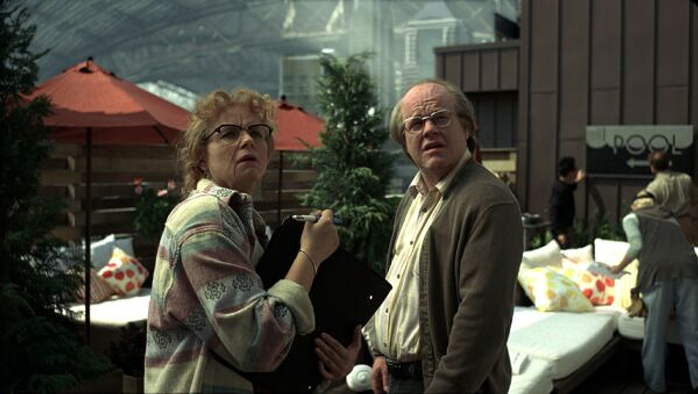 Philip Seymour Hoffman y Samantha Morton en Synecdoche, New York