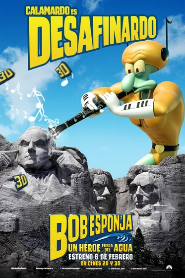 Imagen de bob-esponja-un-heroe-fuera-del-agua (Cartel personajes español)