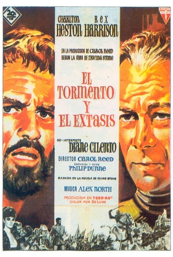 Poster de El Tormento y el Éxtasis
