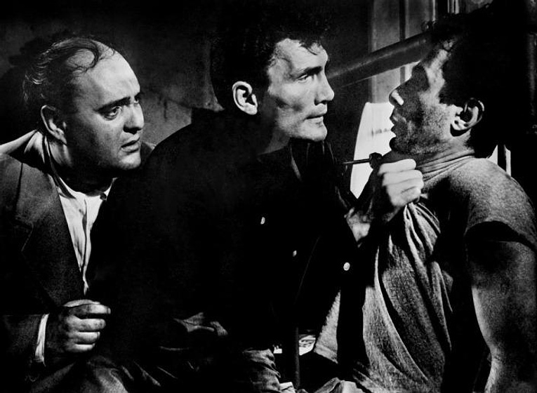 Jack Palance y Zero Mostel en Pánico en las calles