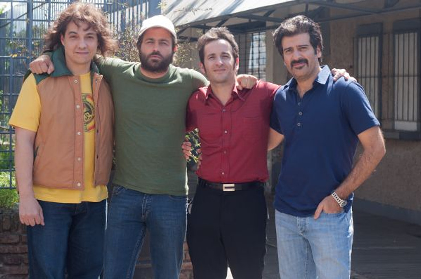 Gastón Pauls, Fernán Mirás, Rafael Spregelburd y Ignacio Toselli en Días de Vinilo