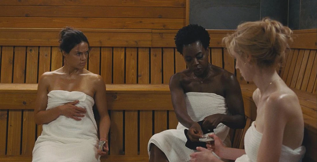 Michelle Rodriguez y Viola Davis en viudas