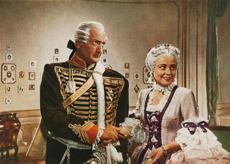 Hans Albers y Käthe Haack en las-aventuras-del-baron-munchhausen