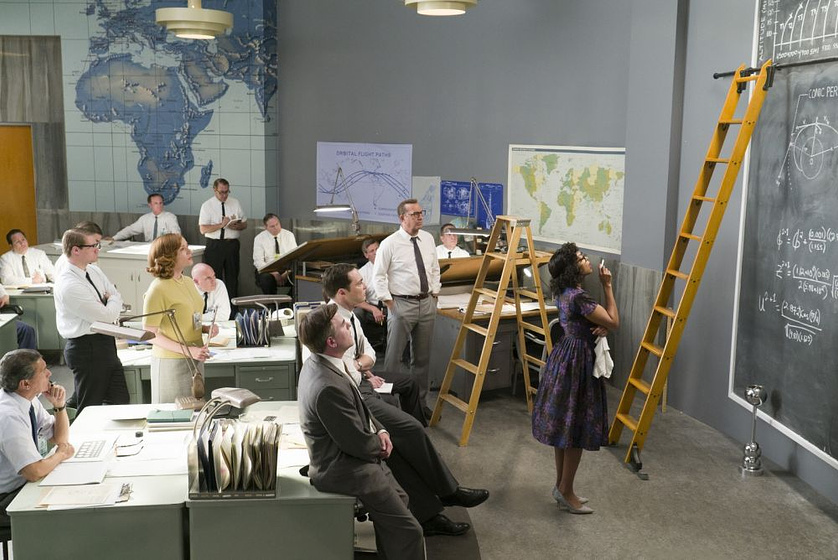 Kevin Costner y Taraji P. Henson en Figuras ocultas
