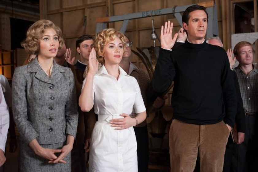 Scarlett Johansson, Jessica Biel y James D'Arcy en Hitchcock