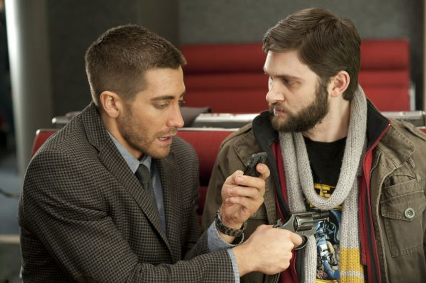 Jake Gyllenhaal y Duncan Jones en Código fuente