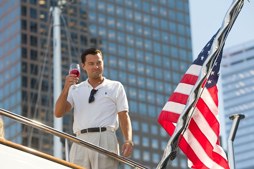 Leonardo DiCaprio en El Lobo de Wall Street