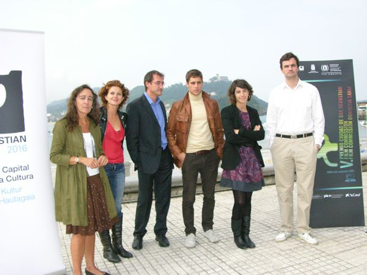 Marián Aguilera, Pablo Malo y Martiño Rivas en Tonto quien lo lea (San Sebastian Film Commission )