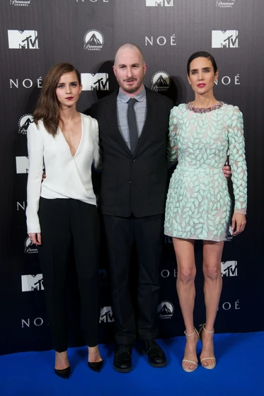 Jennifer Connelly, Emma Watson y Darren Aronofsky en Noé (Premiere en Madrid. Marzo 2014)
