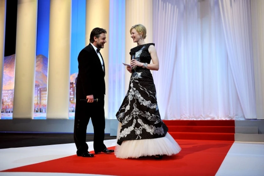 Cate Blanchett y Russell Crowe en robin-hood-2010 (Premiere Cannes 2010)