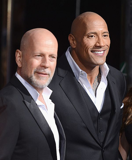 Bruce Willis y Dwayne Johnson en G.I. Joe: La Venganza (Premiere en Los Angeles. Marzo 2013)