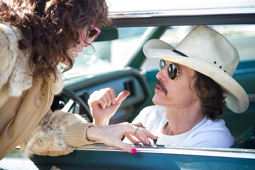 Jared Leto y Matthew McConaughey en Dallas Buyers Club