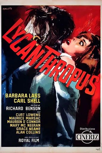 Poster de Un Hombre Lobo en el Dormitorio de Mujeres