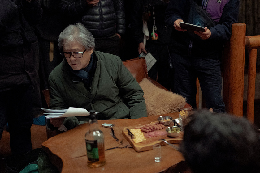 Chan-wook Park en No hay otra Opción (Rodaje)