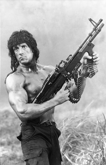 Sylvester Stallone en Rambo: Acorralado, II parte