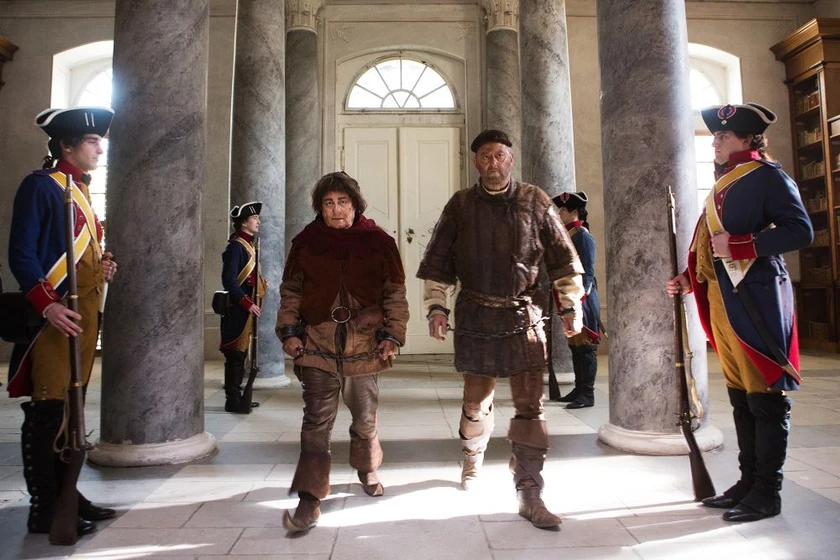 Christian Clavier y Jean Reno en los-visitantes-la-lian-en-la-revolucion-francesa