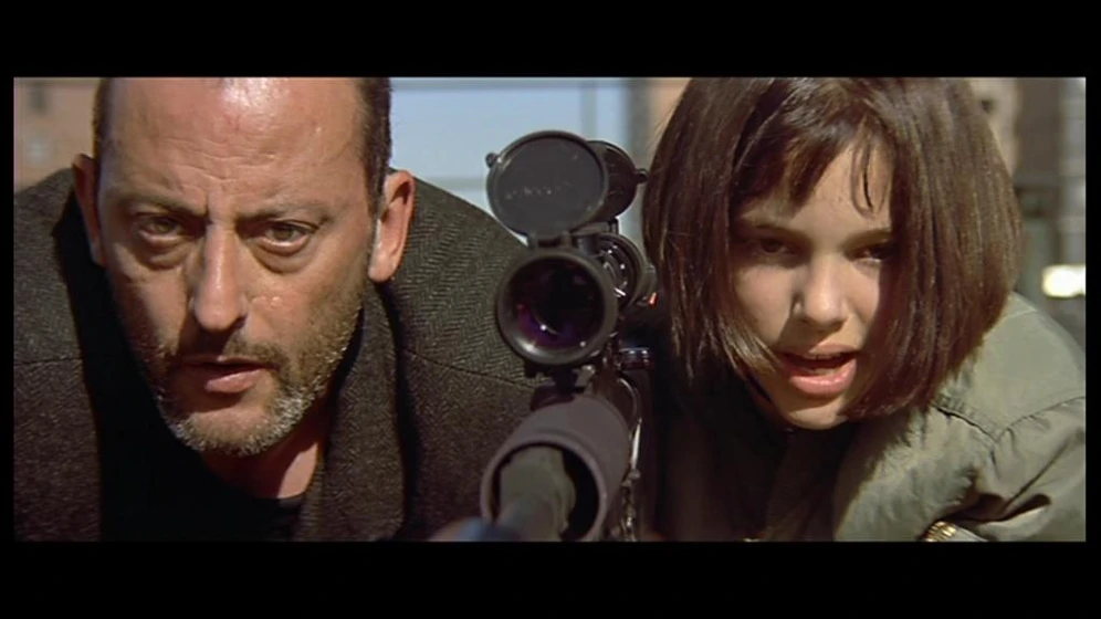 Natalie Portman y Jean Reno en El Profesional (Léon)