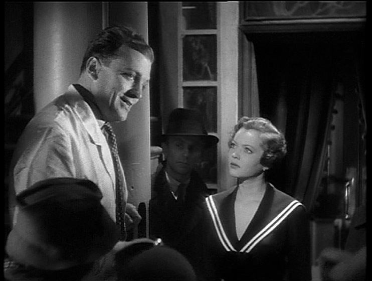 Sylvia Sidney y John Loder en Sabotaje [La Mujer Solitaria]