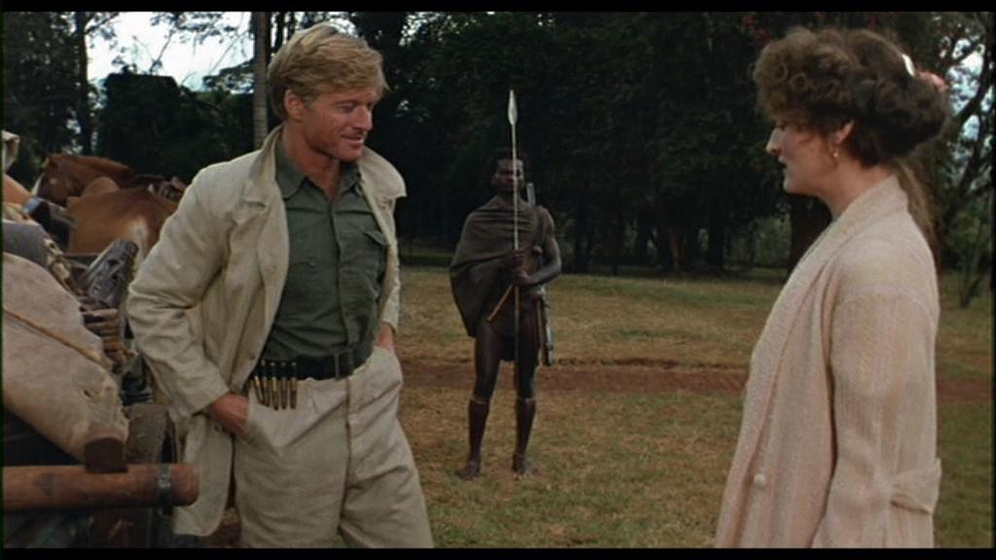 Robert Redford y Meryl Streep en Memorias de África