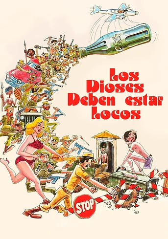 Poster de Los Dioses deben estar Locos