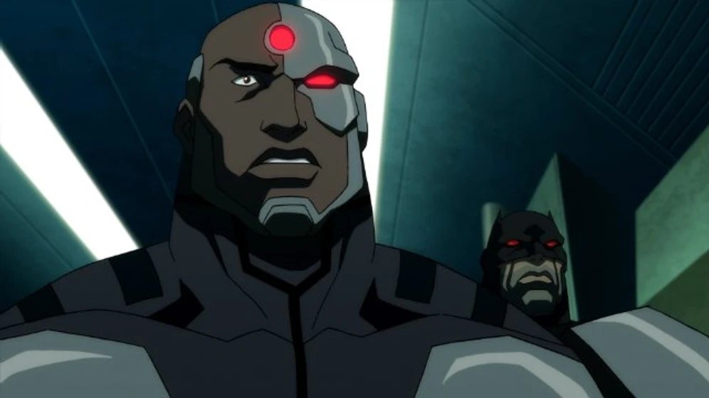 Imagen de justice-league-the-flashpoint-paradox (Thomas Wayne y Cyborg)