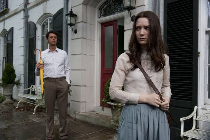 Matthew Goode y Mia Wasikowska en Stoker