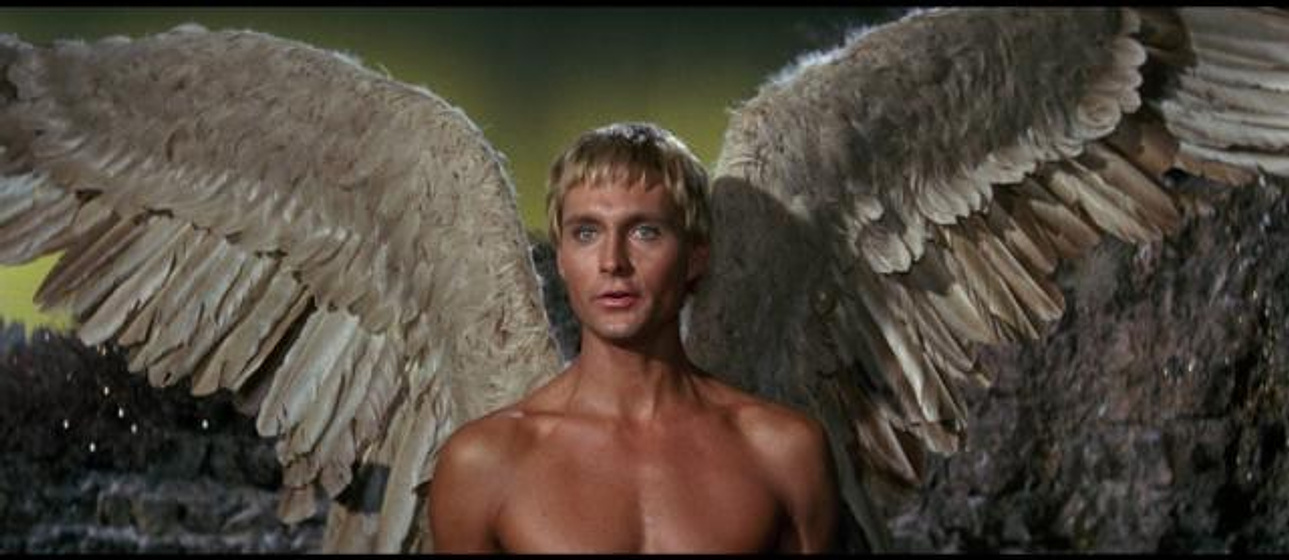 John Phillip Law en Barbarella, la Venus del Espacio