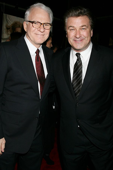 Steve Martin y Alec Baldwin en No es tan fácil (Premiere en New York. Diciembre 2009)