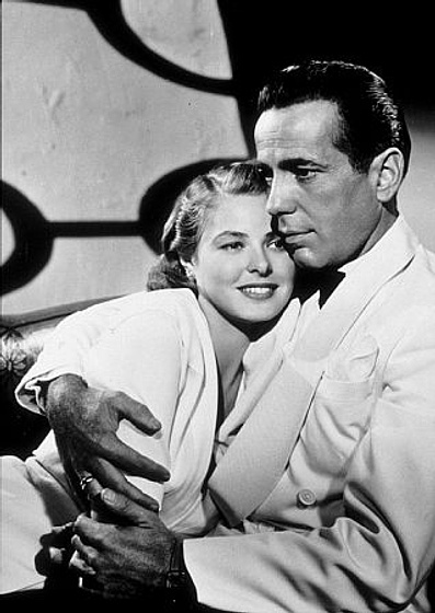Ingrid Bergman y Humphrey Bogart en Casablanca