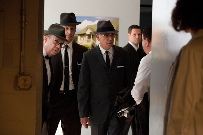 Billy Bob Thornton y Paul Giamatti en parkland