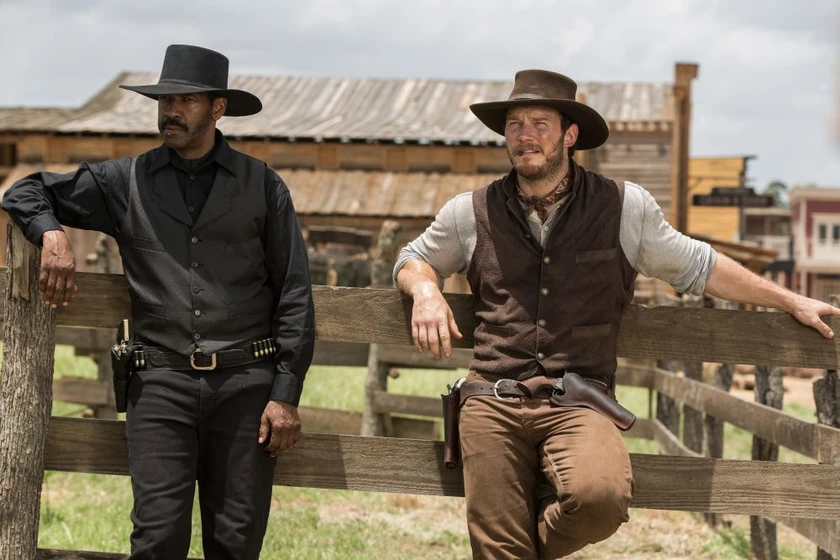 Denzel Washington y Chris Pratt en los-siete-magnificos-2016