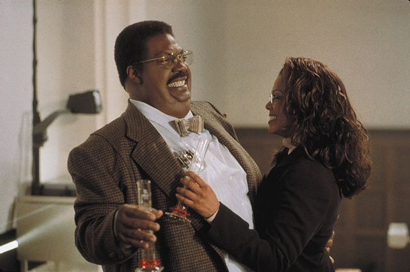 Janet Jackson y Eddie Murphy en El Profesor Chiflado 2: La Familia Klump