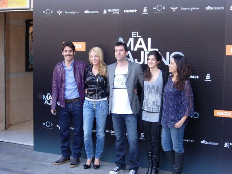 Eduardo Noriega [II], Clara Lago, Cristina Plazas y Belén Rueda en El Mal ajeno (Photocall en Madrid. Marzo 2010)
