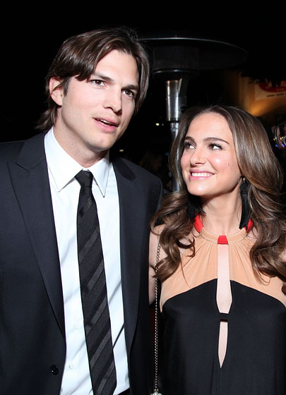 Ashton Kutcher y Natalie Portman en Sin Compromiso (Premiere en Los Ángeles. Enero 2011)