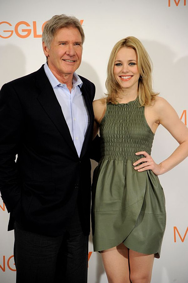 Harrison Ford [I] y Rachel McAdams en Morning Glory (Photocall en Madrid. Enero 2011)
