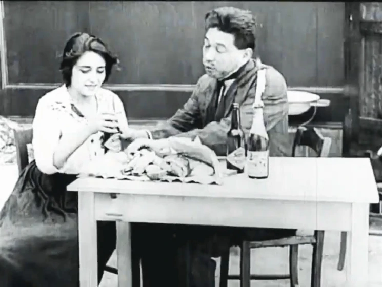 Elena Sánchez Valenzuela y Alfonso Busson en santa-1918