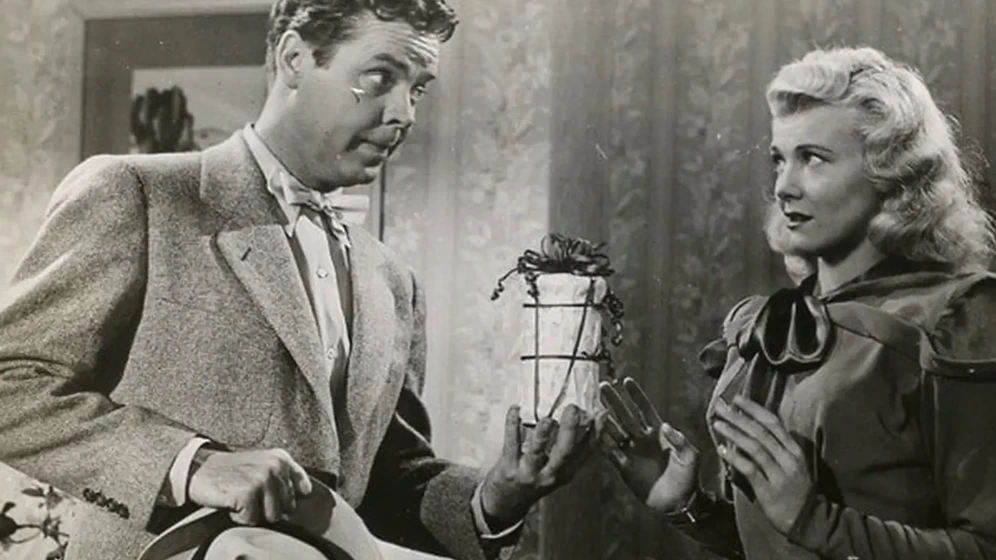 Arthur Lake y Penny Singleton en blondie-s-holiday