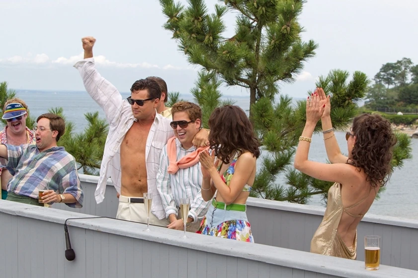 Leonardo DiCaprio y Jonah Hill en El Lobo de Wall Street