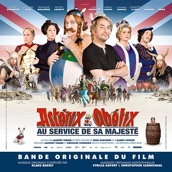 Carátula de la banda de sonido de Astérix y Obélix al servicio de su majestad