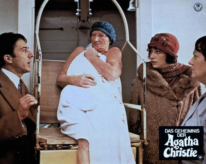 Dustin Hoffman en agatha (Fotograma alemán)