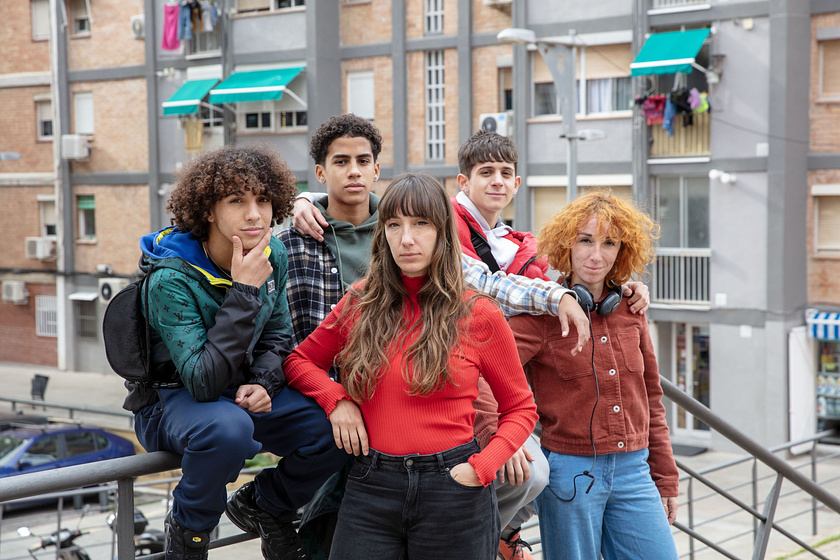 Carol Rodríguez Colás y Marina Rodríguez Colás en La Gang (Rodaje)