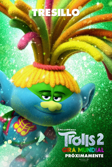 Imagen de Trolls 2: Gira Mundial (Cartel personajes español)