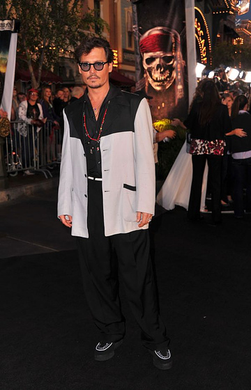 Johnny Depp en Piratas del Caribe: En Mareas Misteriosas (Premiere en USA. Mayo 2011)