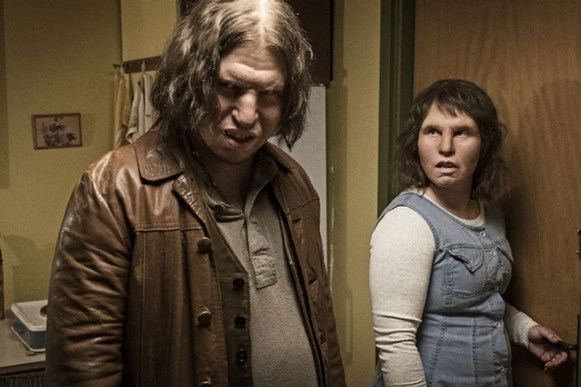 Eero Milonoff y Eva Melander en border