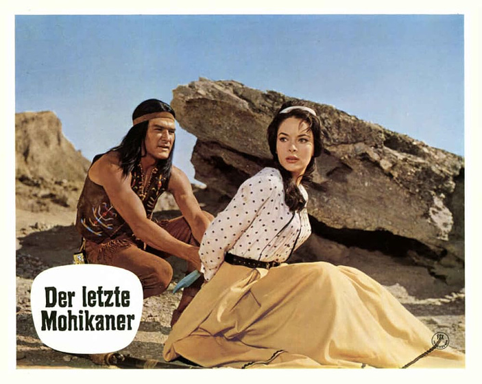 Karin Dor y Ricardo Rodríguez en el-ultimo-mohicano-1965