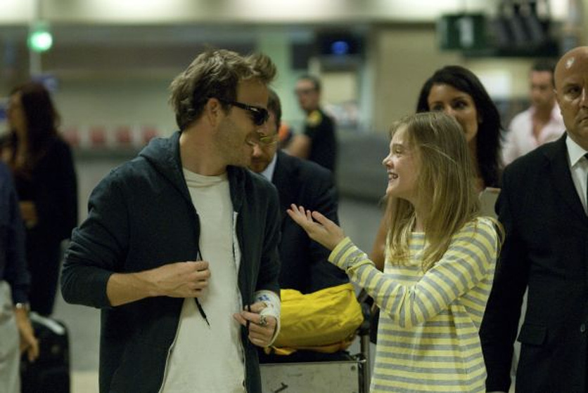 Stephen Dorff y Elle Fanning en Somewhere