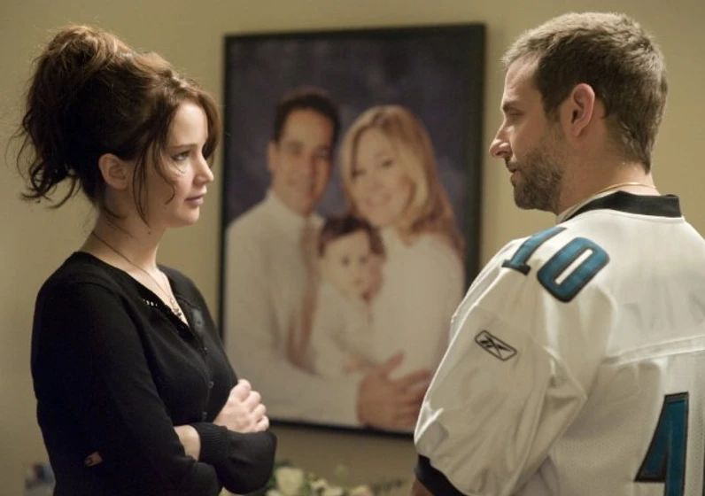 Bradley Cooper y Jennifer Lawrence en El Lado Bueno de las Cosas