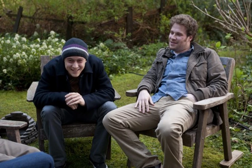 Joseph Gordon-Levitt y Seth Rogen en 50-50