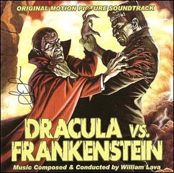 Carátula de la banda de sonido de Dracula vs. Frankenstein